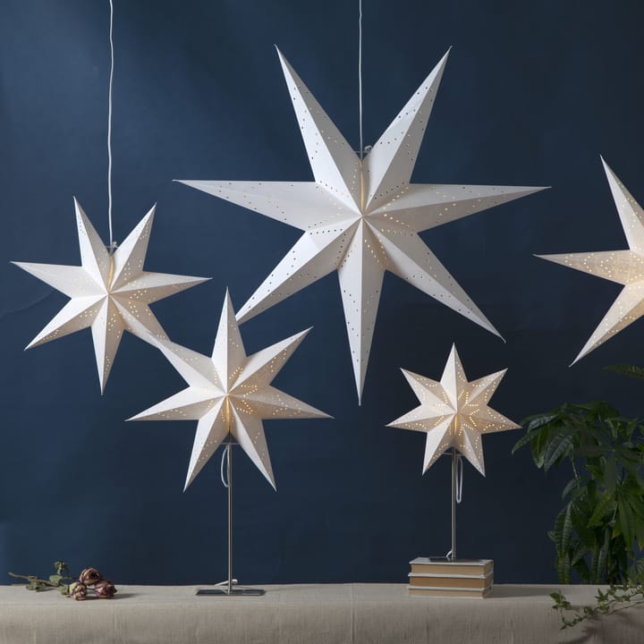 Sensy advent star on base 78 cm, white Star Trading