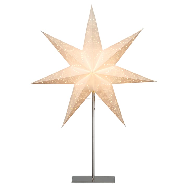 Sensy adventsstjärna på fot 78 cm, Vit Star Trading