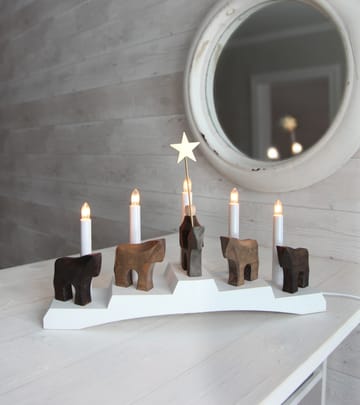 Staffans fålar advent candle 5 lamps - White - Star Trading