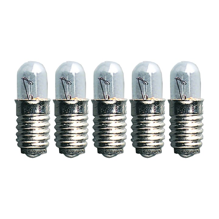 Star Trading spare lamp E5 5 pack, Clear Star Trading