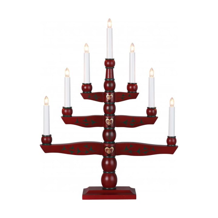 Tradition candlestick 42 cm - Red - Star Trading