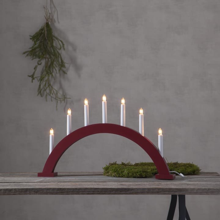 Trapp advent candle arch, red Star Trading