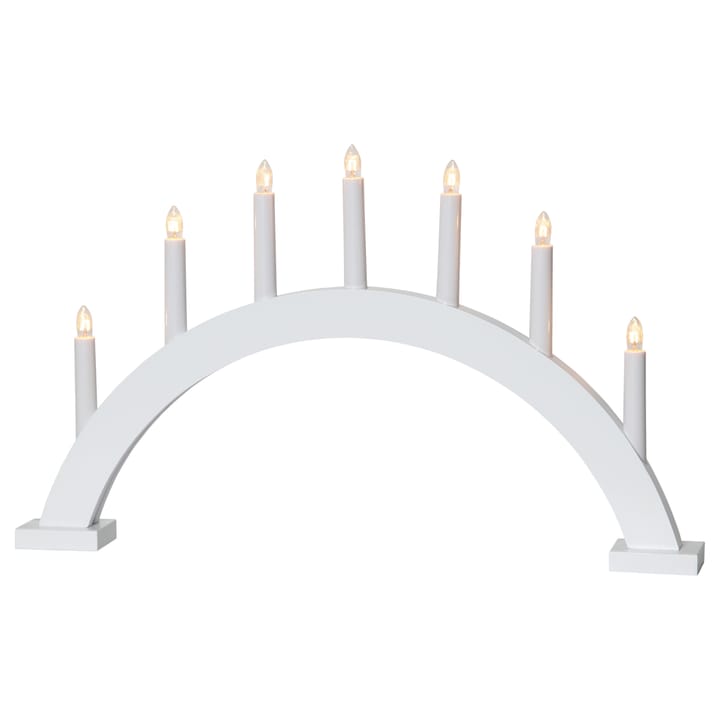 Trapp advent candle arch, white Star Trading