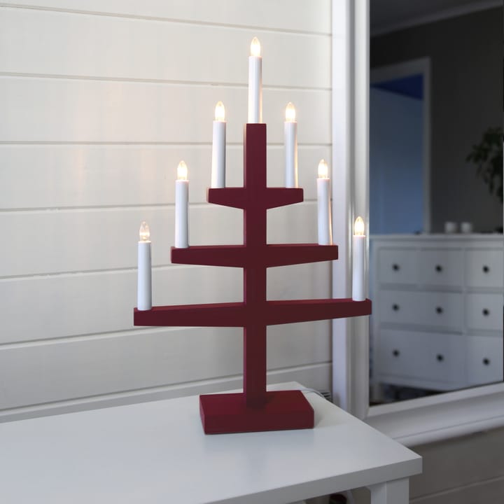 Trapp candle arch 54 cm, red Star Trading