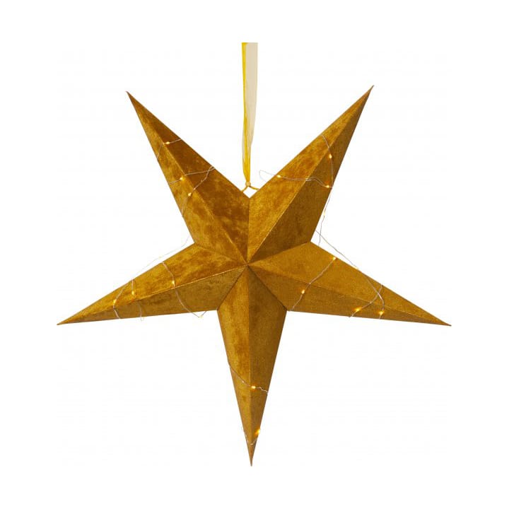 Velvet paper star 60 cm, Brass Star Trading