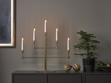 Vide advent candlestick - Brass - Star Trading