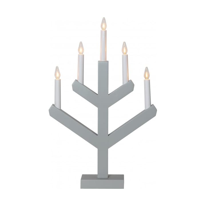 Vinga candle holder 32 cm - Gray - Star Trading