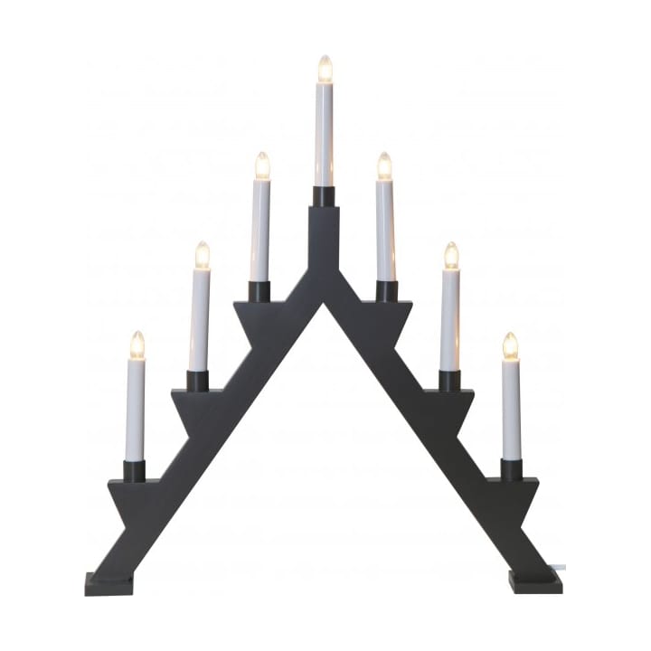 Zack candlestick 47 cm - Gray - Star Trading