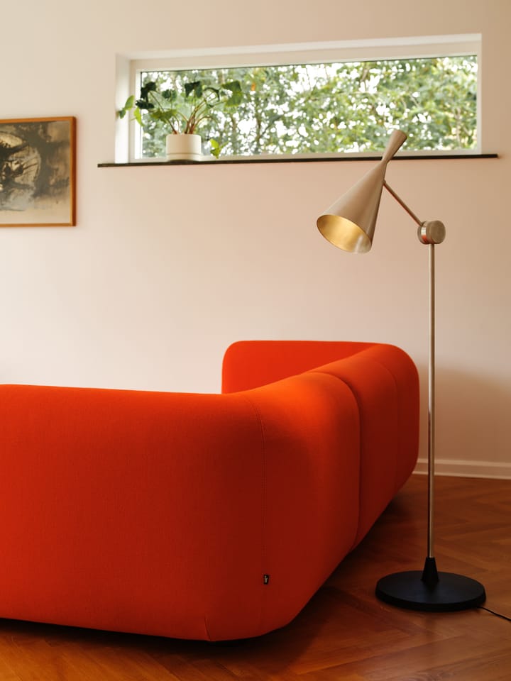 Beat floor lamp LED 157 cm, Unbeaten aluminium Tom Dixon