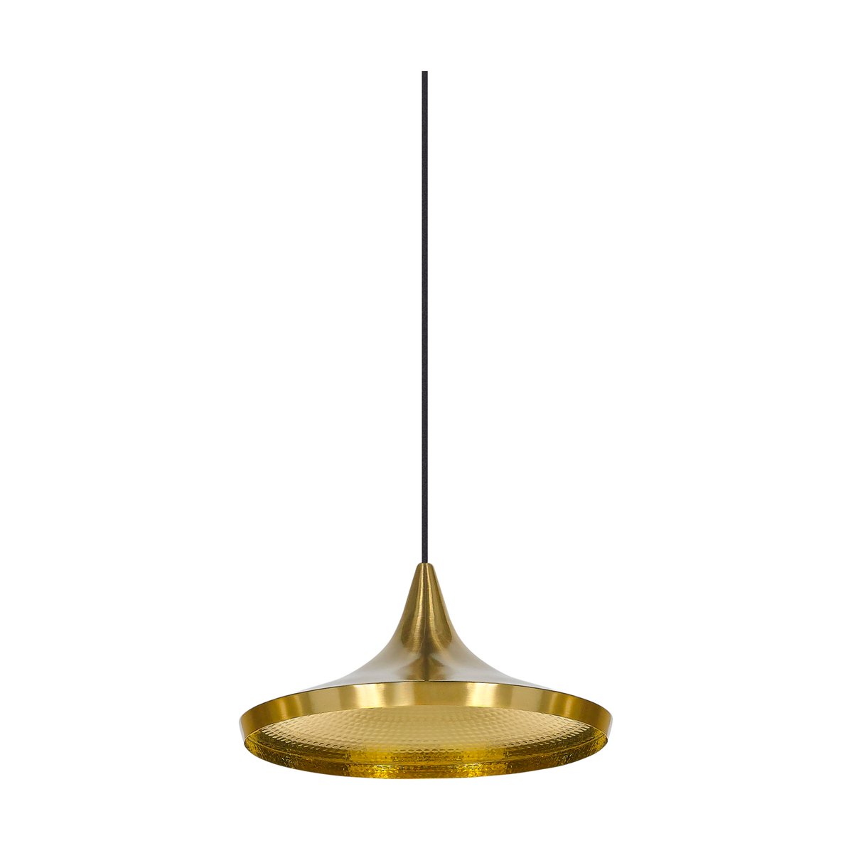 Tom Dixon Beat Wide pendant LED Ø36 cm Brass