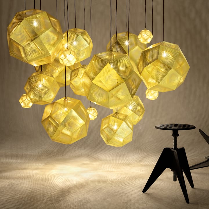 Etch ceiling lamp 50 cm, Brass Tom Dixon