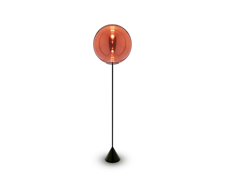 Globe Cone slim floor lamp LED 180 cm, Copper Tom Dixon