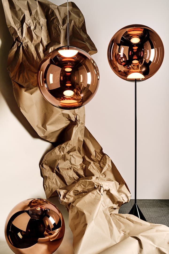 Globe Cone slim golvlampa LED 180 cm, Copper Tom Dixon