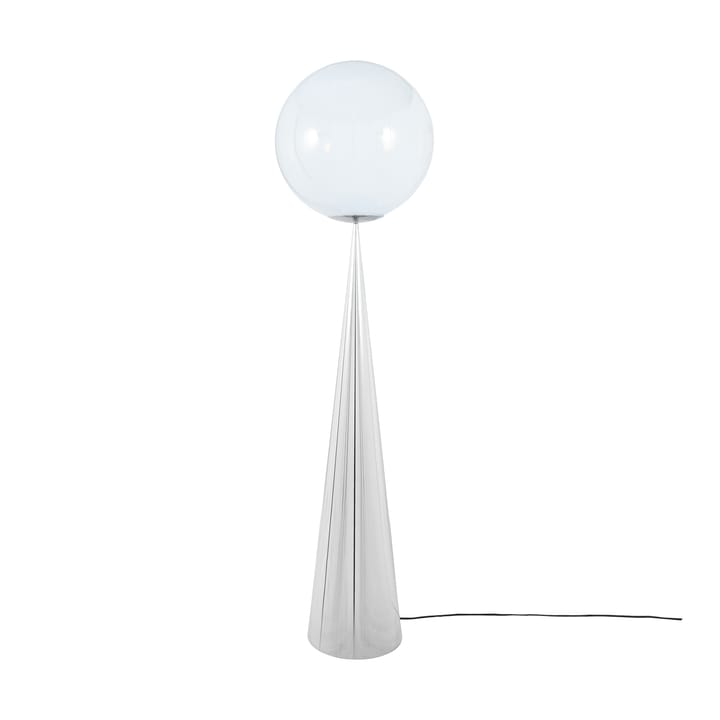 Globe fat floor lamp LED 175,5 cm - Opal-silver - Tom Dixon