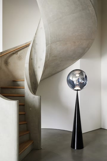 Globe fat floor lamp LED 175,5 cm - Silver-silver - Tom Dixon