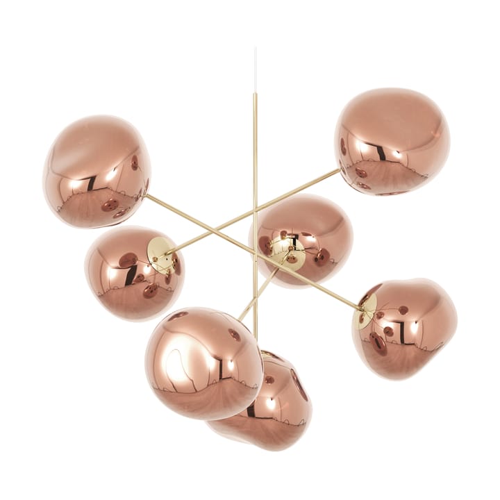 Melt Chandelier large LED 196 cm - Copper - Tom Dixon