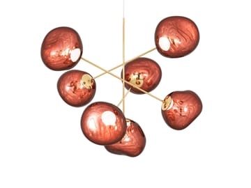 Melt Chandelier large LED 196 cm - Copper - Tom Dixon