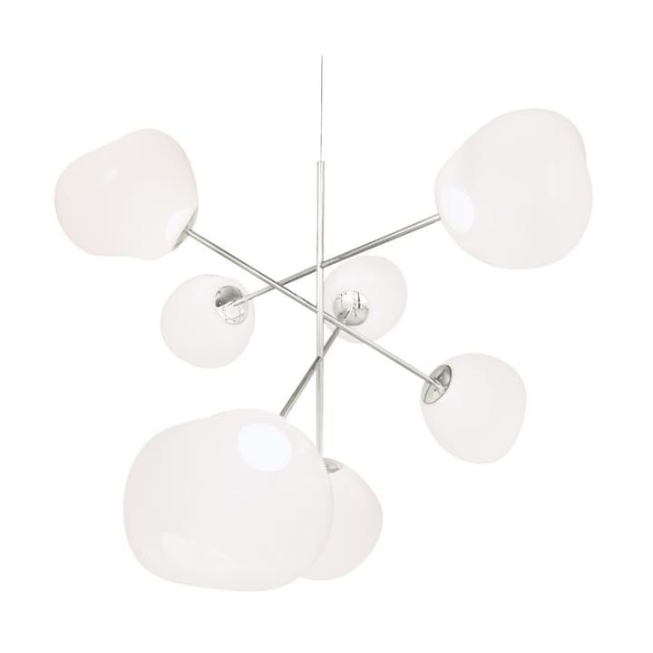 Melt Chandelier large LED 196 cm - Opal-silver - Tom Dixon