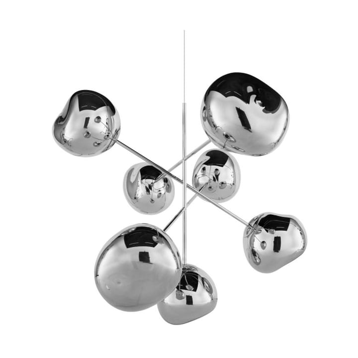 Melt Chandelier large LED 196 cm - Silver - Tom Dixon