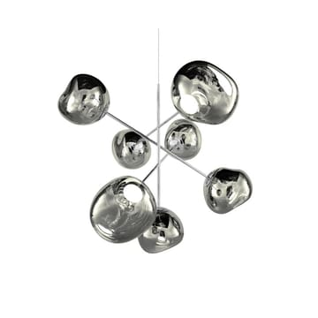 Melt Chandelier large LED 196 cm - Silver - Tom Dixon