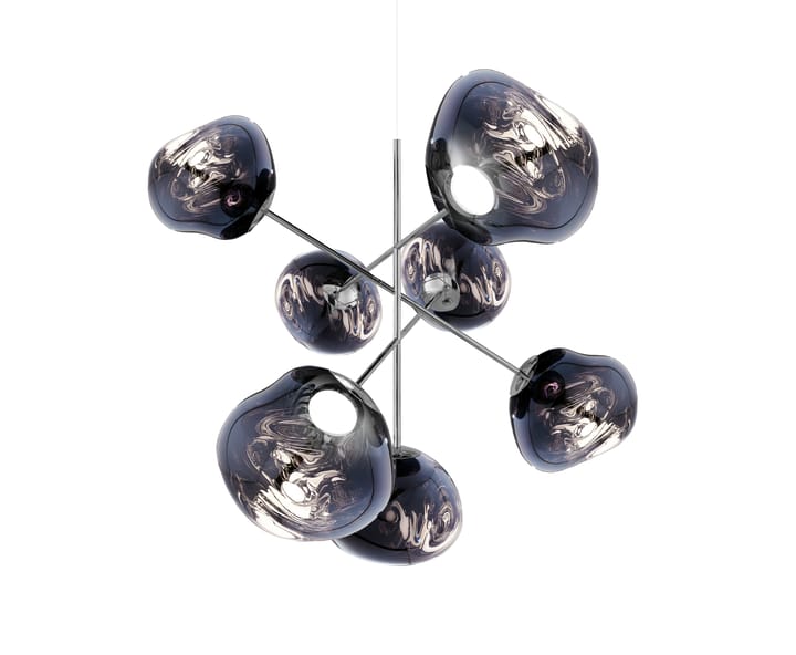 Melt Chandelier large LED 196 cm, Smoke Tom Dixon