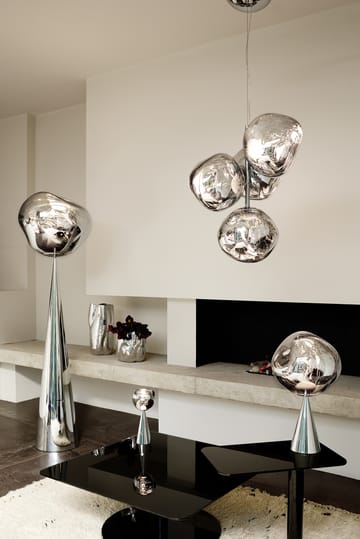 Melt Chandelier mini kronleuchter LED 63,4 cm - Silver - Tom Dixon