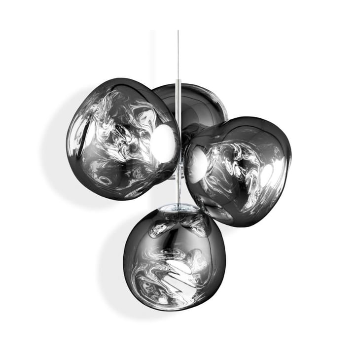 Melt Chandelier small LED 103 cm - Silver - Tom Dixon