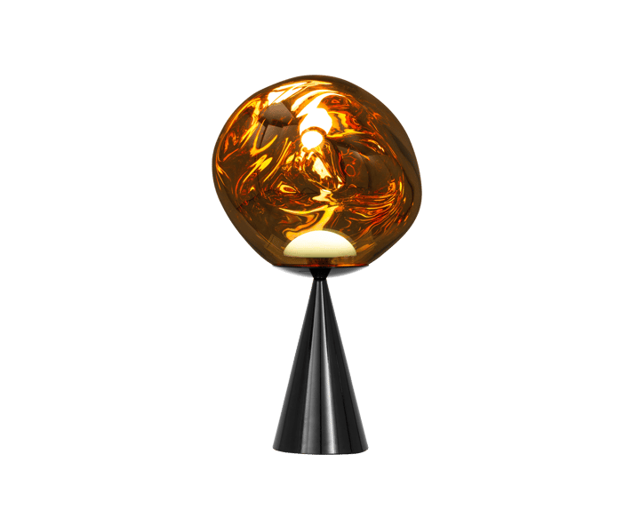 Melt Cone fat bordslampa LED 46,5 cm, Gold Tom Dixon