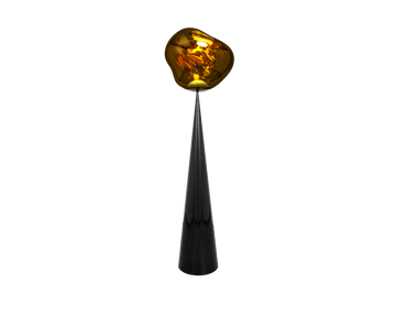 Melt Cone fat floor lamp LED 174,5 cm - Gold - Tom Dixon