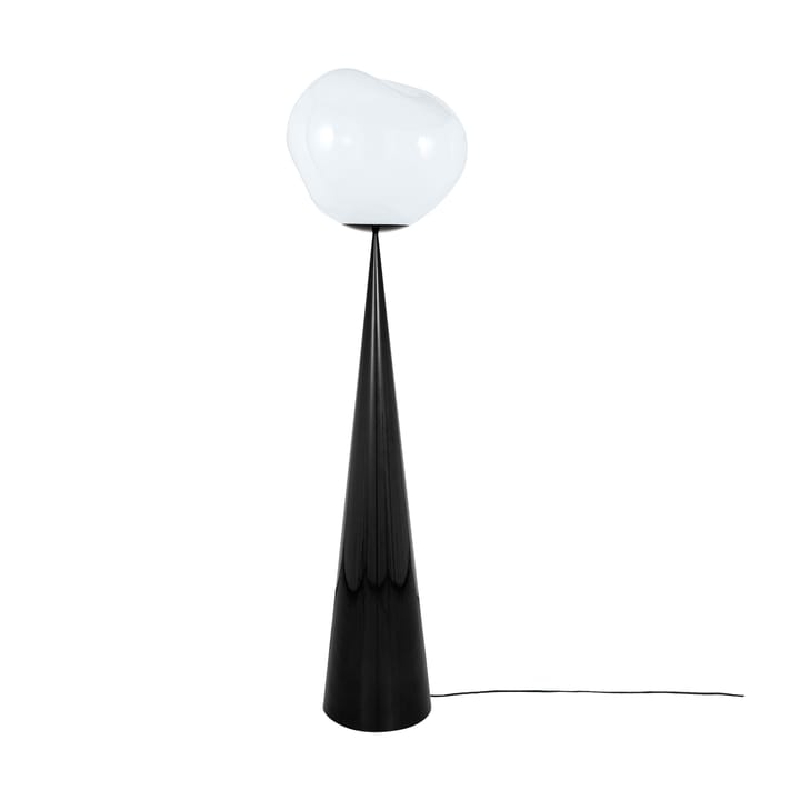 Melt Cone fat floor lamp LED 174,5 cm - Opal-black - Tom Dixon