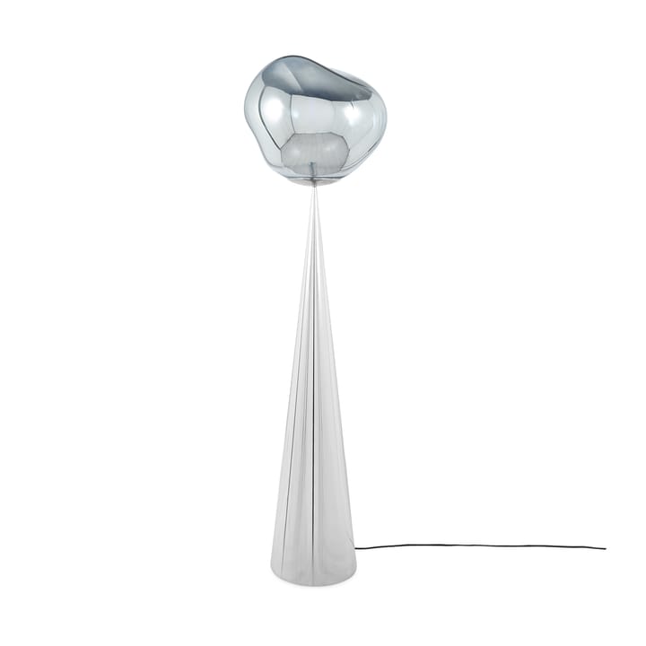 Melt Cone fat floor lamp LED 174,5 cm - Silver-silver - Tom Dixon