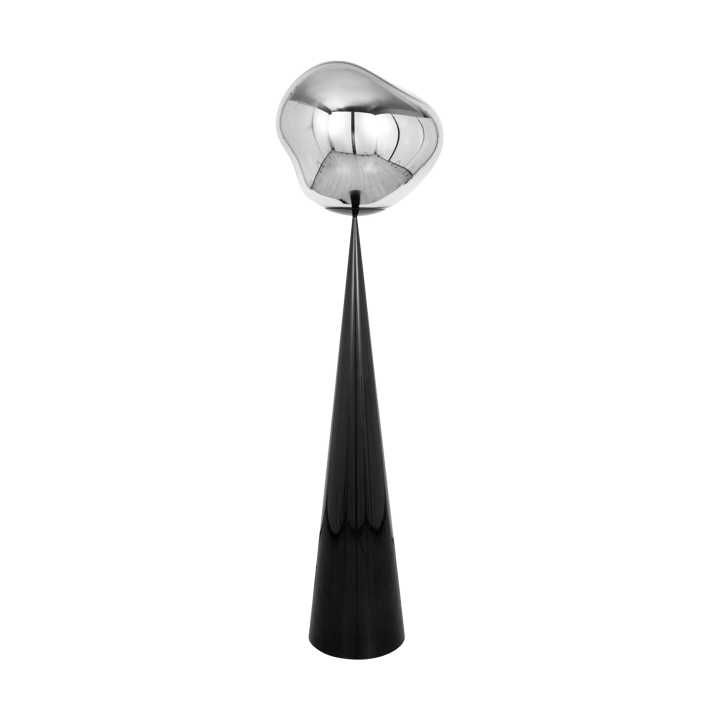 Melt Cone fat floor lamp LED 174,5 cm - Silver - Tom Dixon