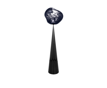 Melt Cone fat floor lamp LED 174,5 cm - Smoke - Tom Dixon