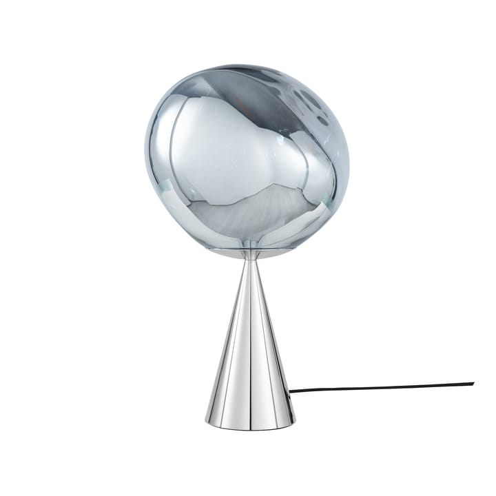 Melt Cone fat table lamp LED 46,5 cm - Silver-silver - Tom Dixon