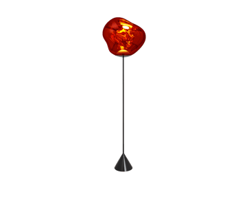 Melt Cone slim floor lamp LED 180 cm - Copper - Tom Dixon