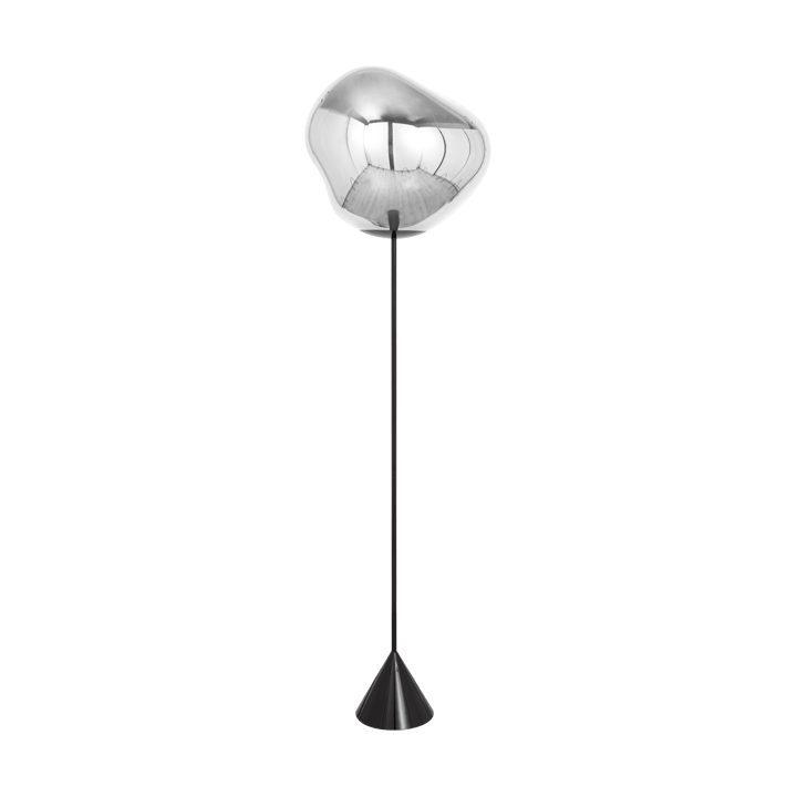 Melt Cone slim floor lamp LED 180 cm - Silver - Tom Dixon