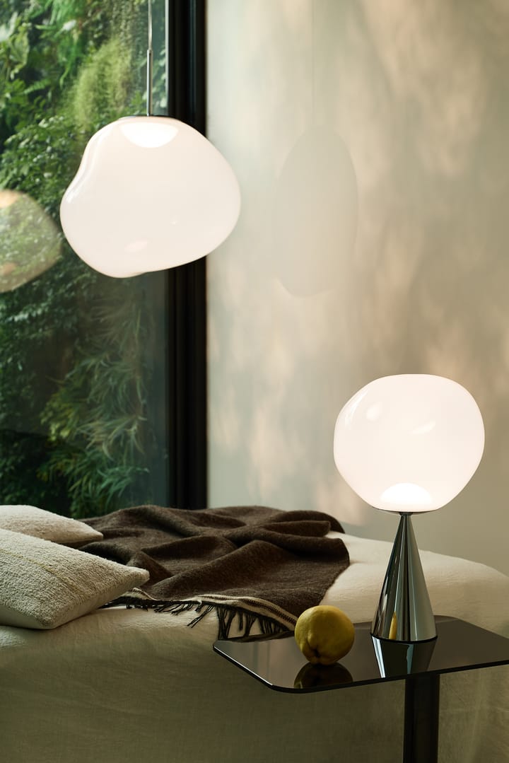 Melt pendant lamp LED, Opal-silver Tom Dixon