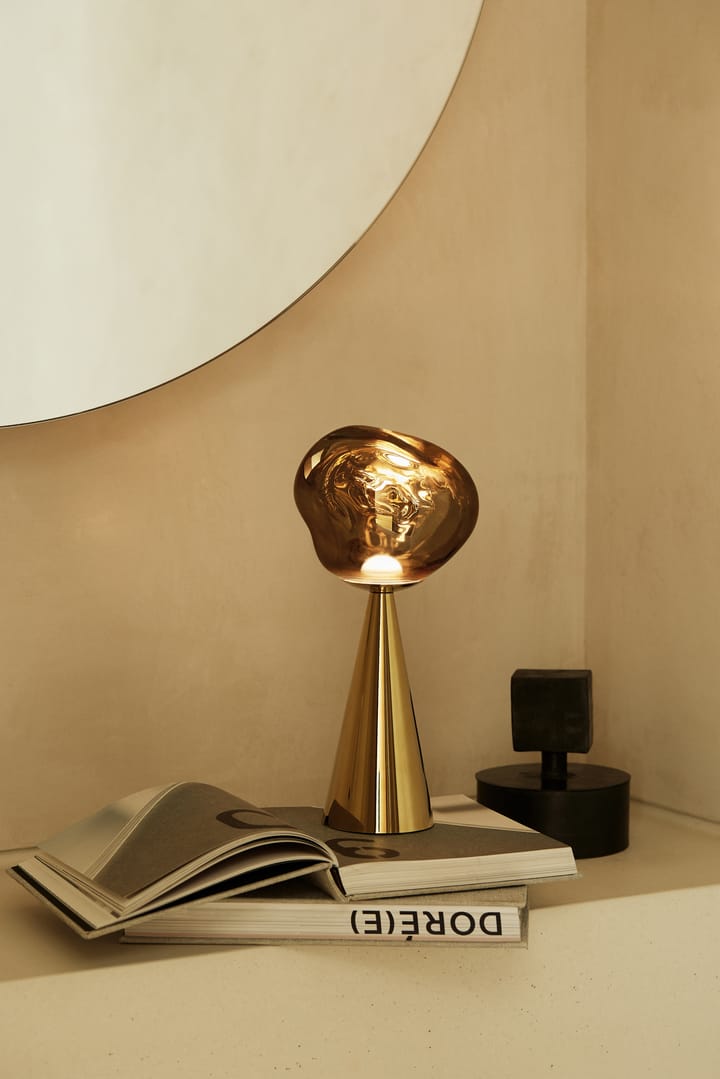 Melt Portable bordslampa, Gold Tom Dixon