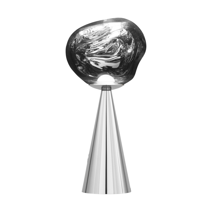 Melt Portable LED table lamp 28.5 cm, Silver Tom Dixon