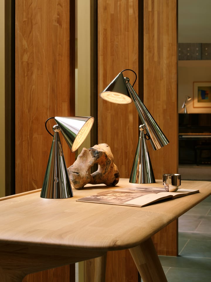 Pose Portable LED bordslampa, Silver Tom Dixon