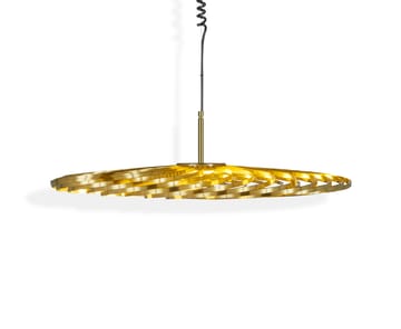 Spring pendelleuchte LED brass - Small - Tom Dixon