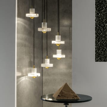 Stone pendant lamp - White marble - Tom Dixon