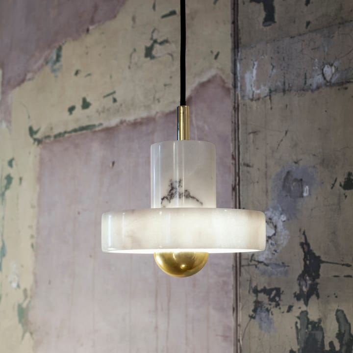 Stone pendant lamp, White marble Tom Dixon