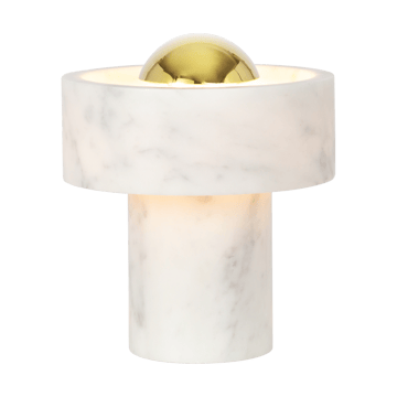 Stone Portable LED table lamp 28 cm - Marble-gold - Tom Dixon