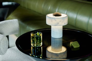 Stone Portable LED table lamp 28 cm - Marble-gold - Tom Dixon