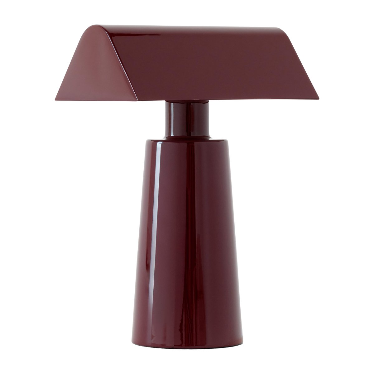 &Tradition Caret MF1 portable table lamp Dark burgundy