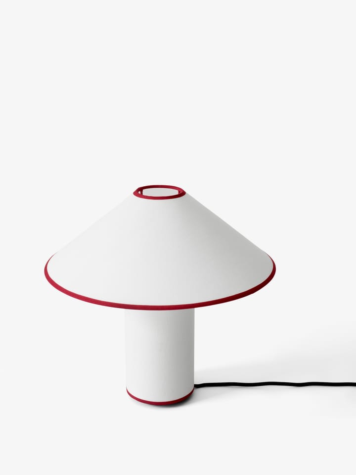 Colette ATD6 table lamp, white & merlot &Tradition