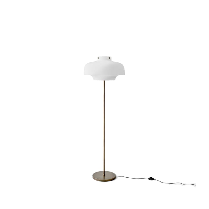 Copenhagen SC14 floor lamp, Opal, stand brass &Tradition