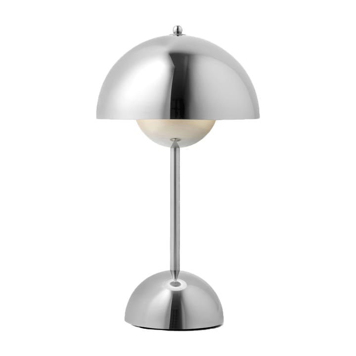 Flowerpot portable bordslampa VP9, Chrome &Tradition