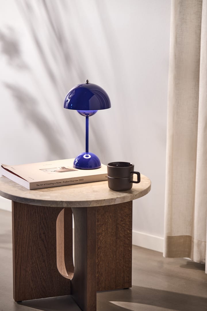 Flowerpot portable bordslampa VP9, Cobalt blue &Tradition